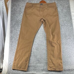 Obey Propaganda Straight Leg Brown Khaki Tan Pants Mens Size 36